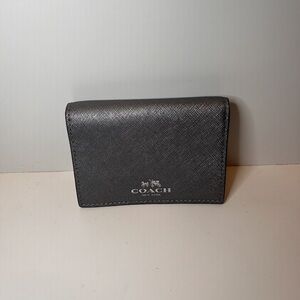 Coach Charcoal Card Wallet